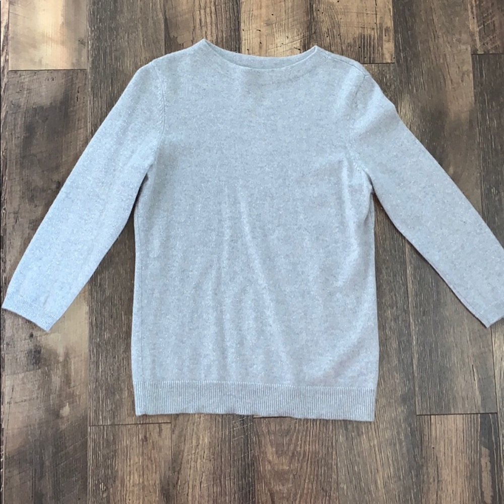 Gray sparkly sweater